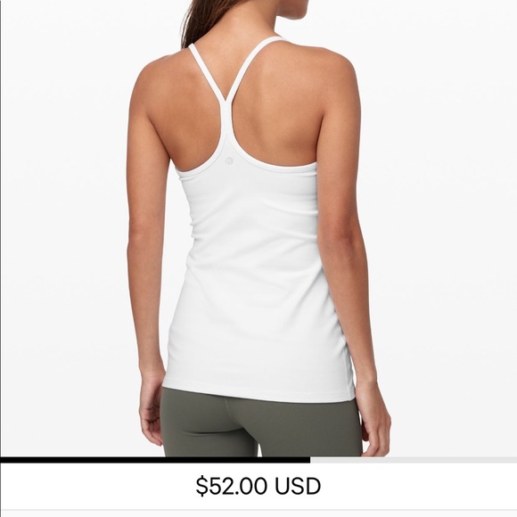 đź–¤Lululemon White Tank Top size 4 - Picture 3 of 8